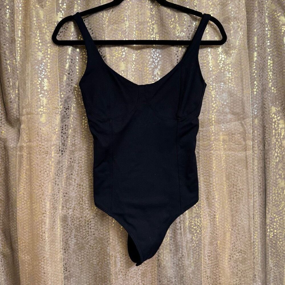 Abercrombie & Fitch Black Soft Stretchy Tank Top Bodysuit Small
